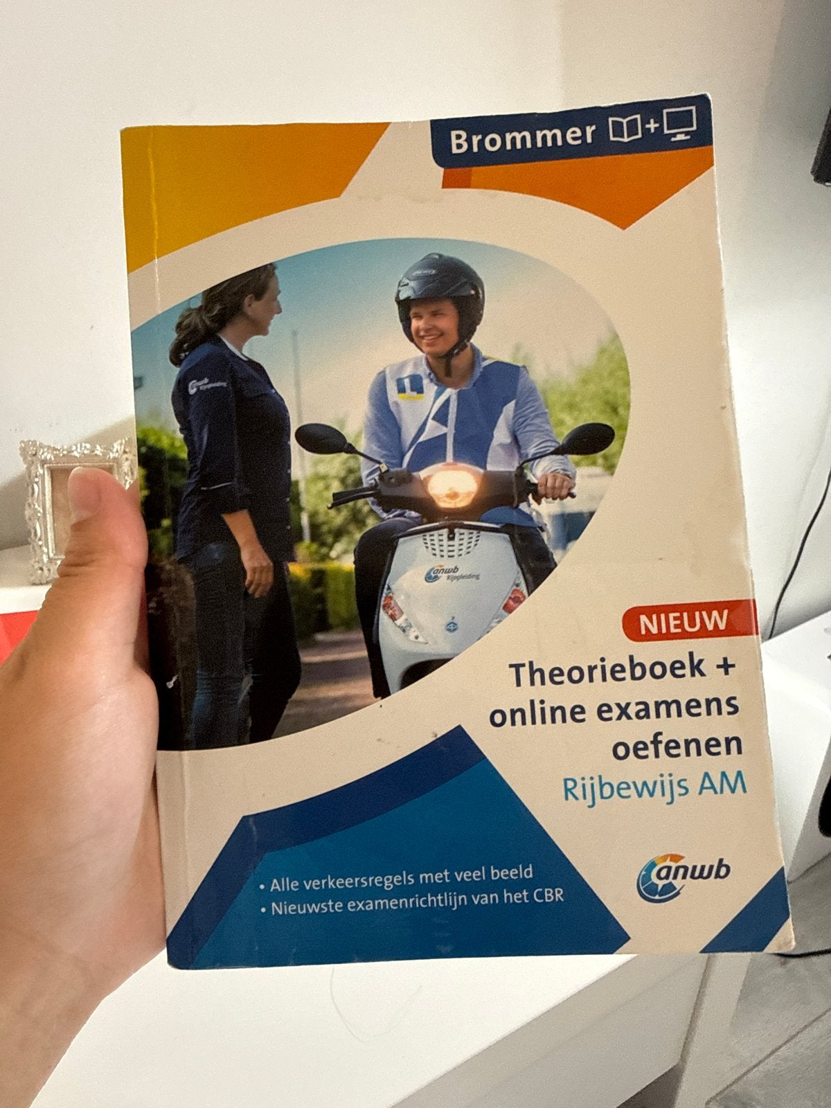 ANWB Brommer Theorieboek + Online Examens Rijbewijs AM, Ophalen of Verzenden, Nieuw, Niet van toepassing