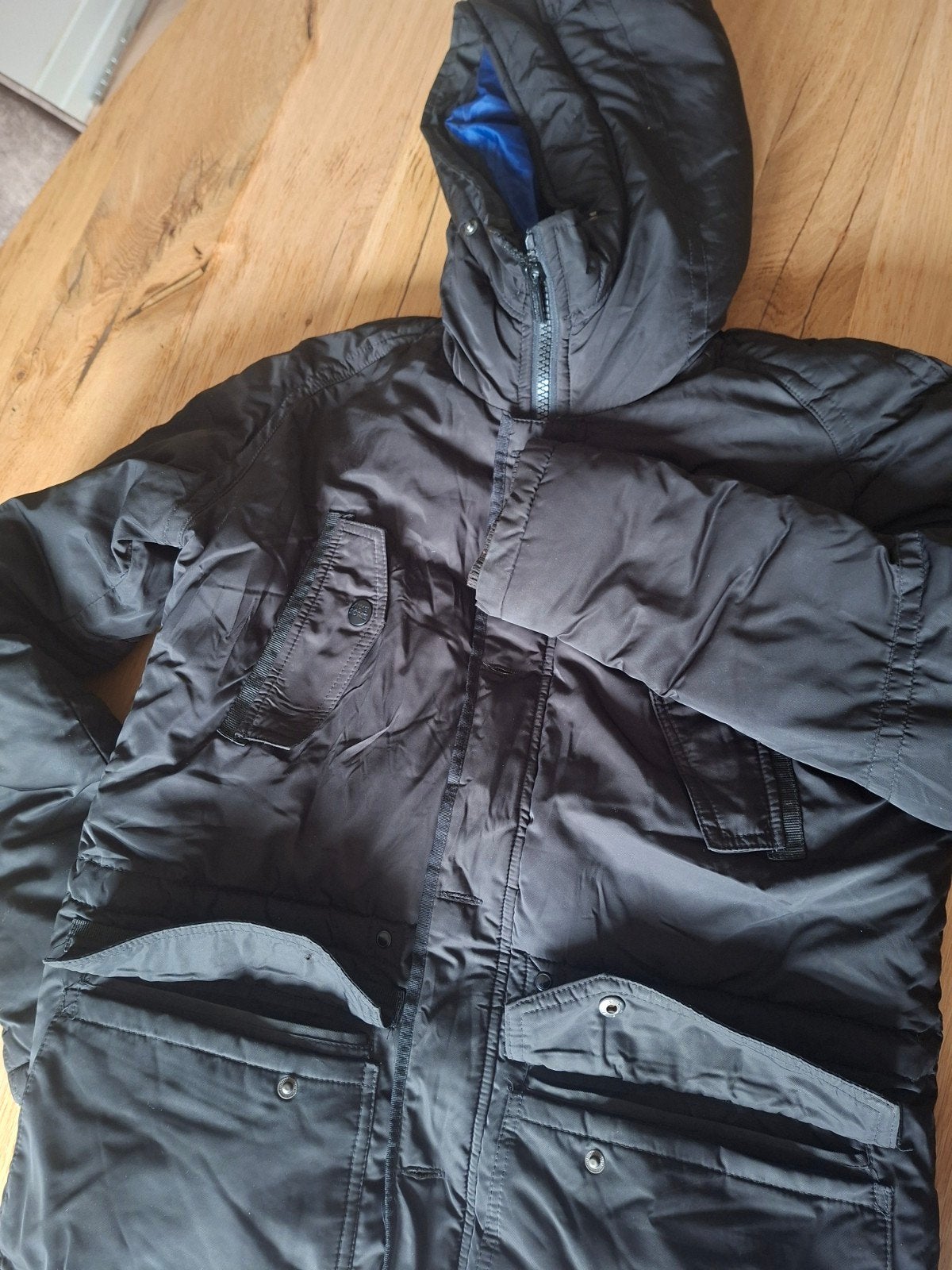 Zwarte Cool Cat Jas voor jongens - Maat 170/176, Gebruikt, Cool Cat, Ophalen of Verzenden, Jongen