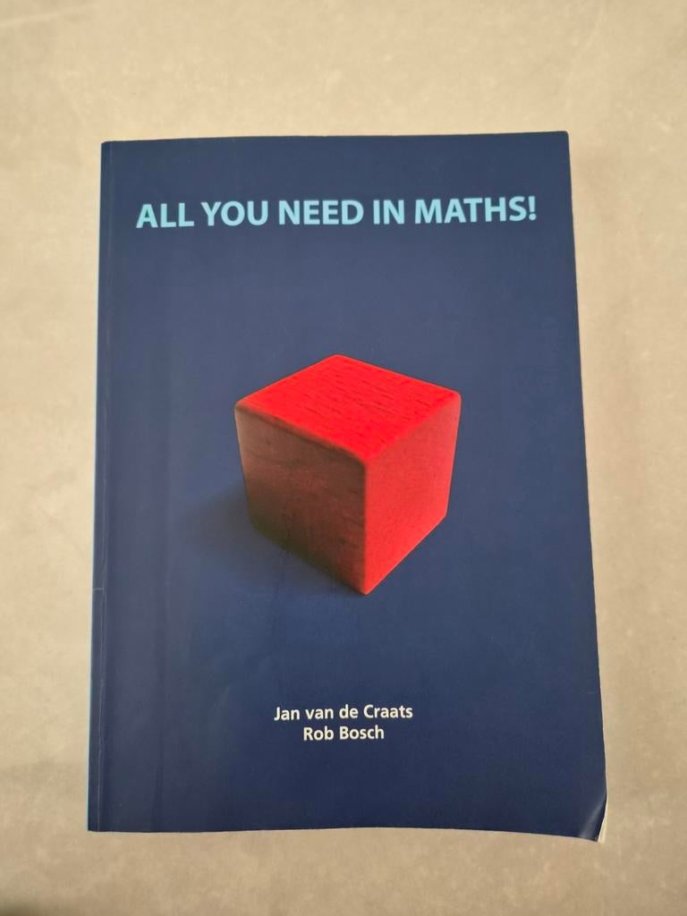 Jan van de Craats - All you need in maths!, Boeken, Engels, Ophalen of Verzenden, Zo goed als nieuw, Jan van de Craats; Rob Bosch