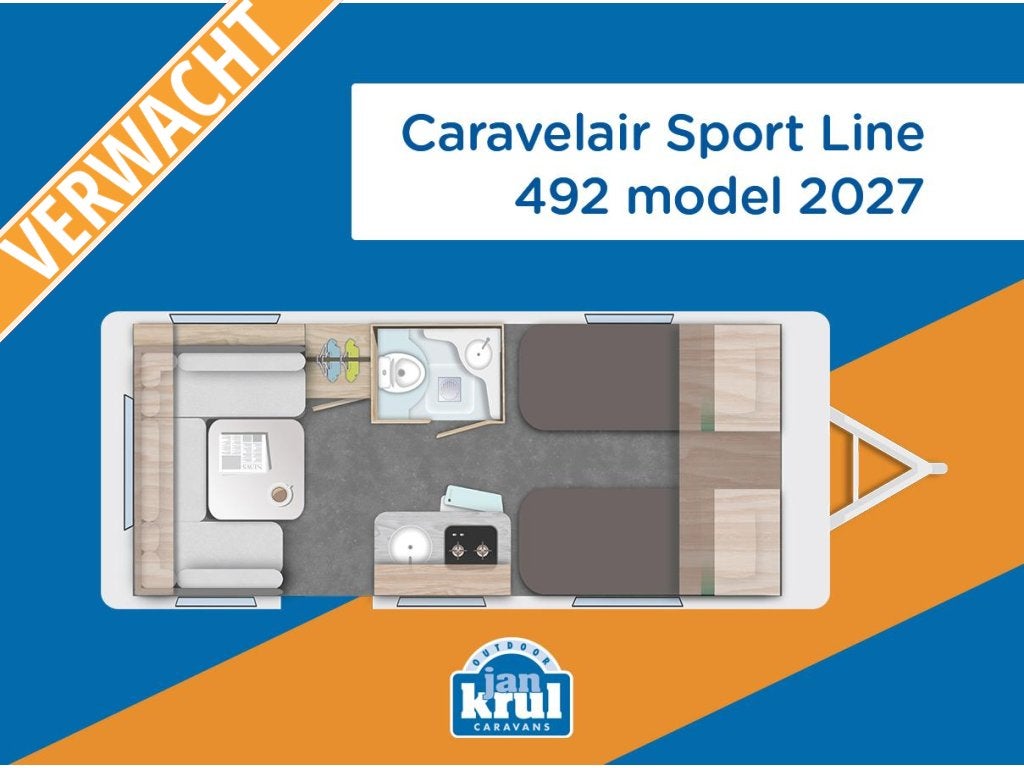 Caravelair Sport Line 492, Rondzit, Schokbreker, Bedrijf, Tot en met 3