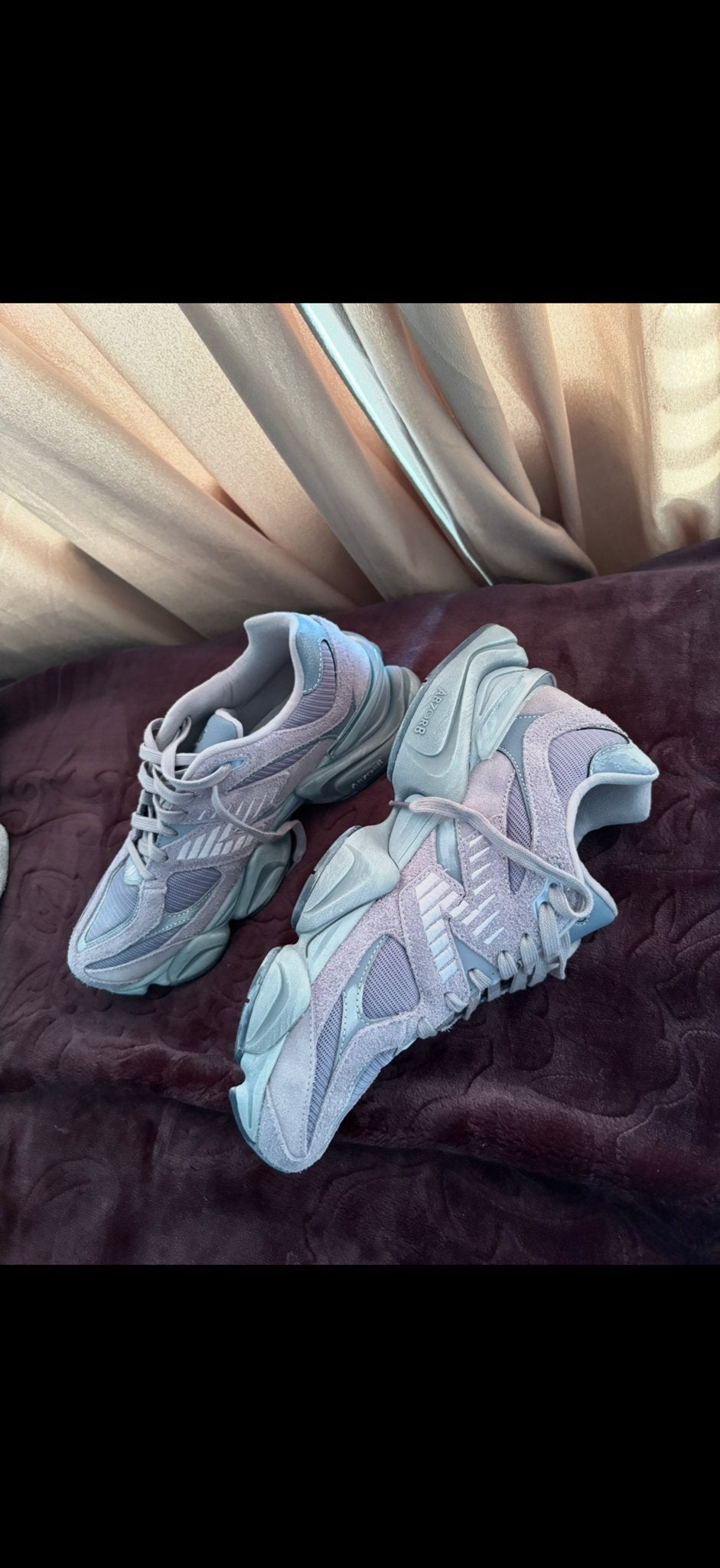 New Balance 2002R Sneakers - Grijs/Lila, Ophalen of Verzenden, Zo goed als nieuw, Grijs, Sneakers of Gympen