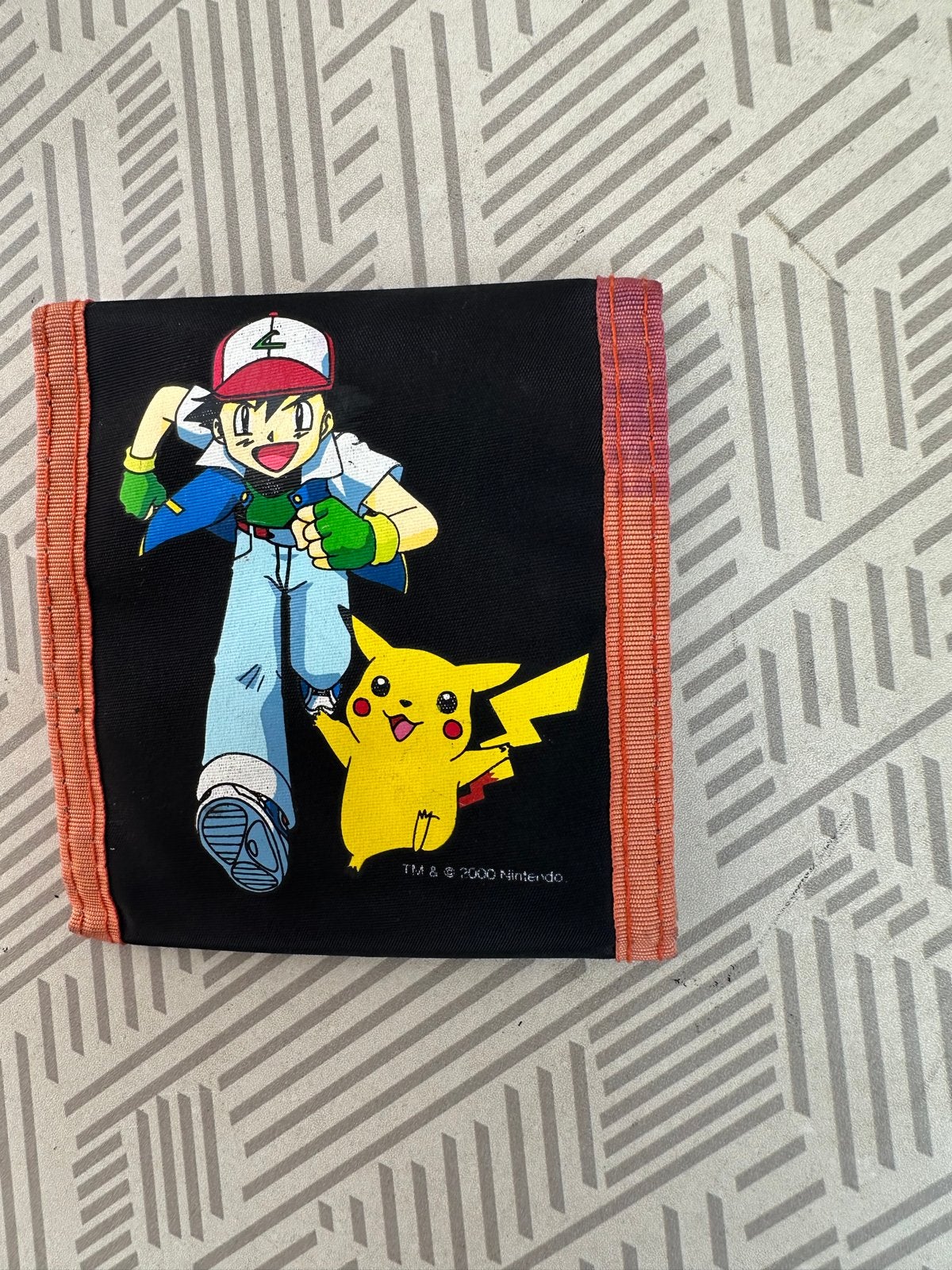 Vintage Pokémon Portemonnee - Ash & Pikachu (2000 Nintendo), Ophalen of Verzenden, Gebruikt, Overige typen