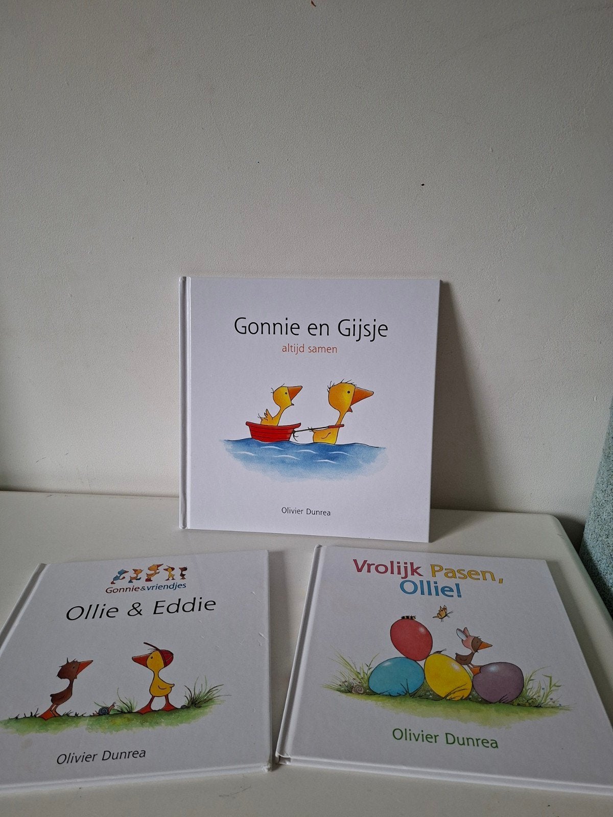 Set Olivier Dunrea: Gonnie & Vriendjes, Ollie, Eddie Gijsje, Fictie algemeen, Jongen of Meisje, Ophalen of Verzenden, Voorleesboek