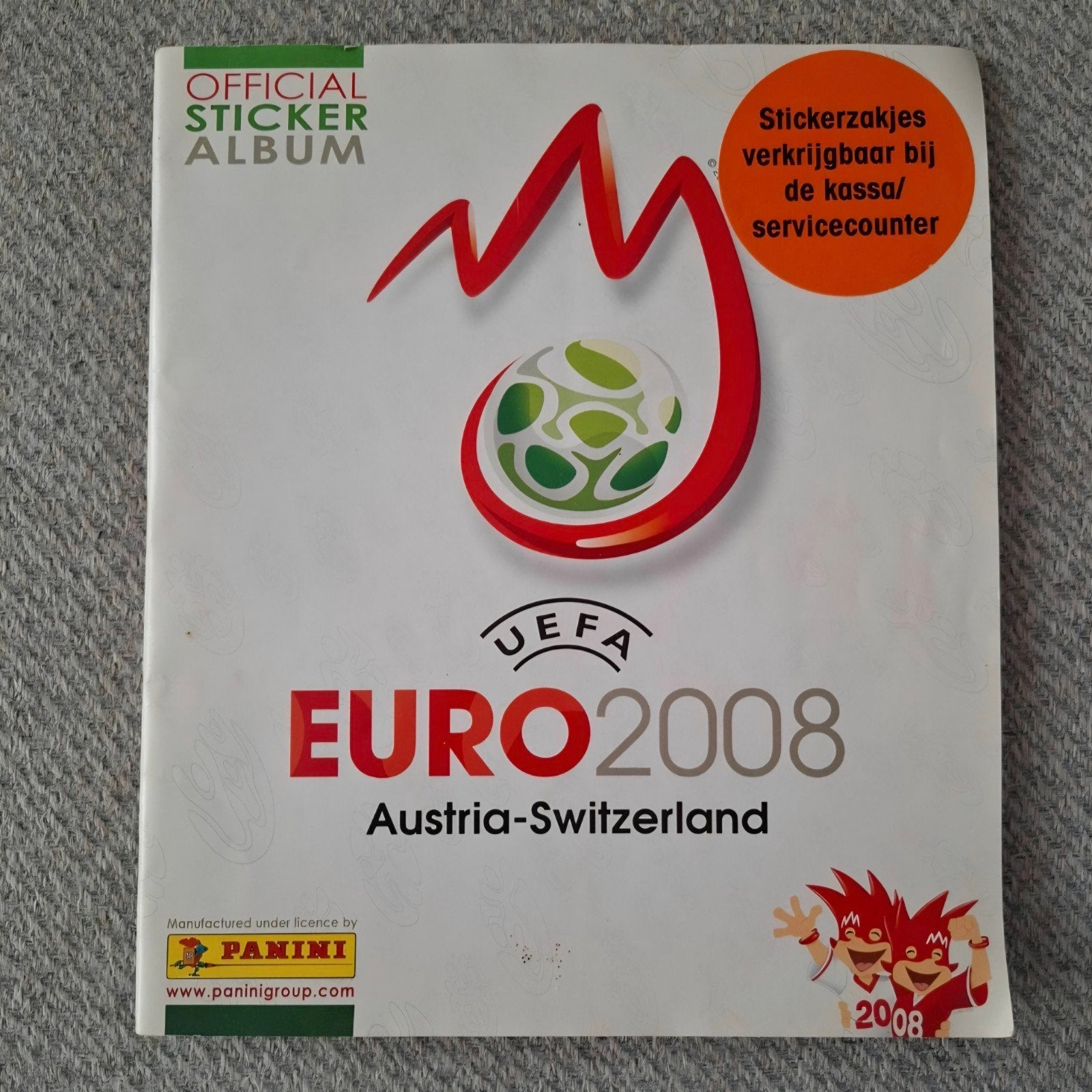Panini Euro 2008 Sticker Album - Compleet met stickers, Ophalen of Verzenden, Zo goed als nieuw, Meerdere stickers