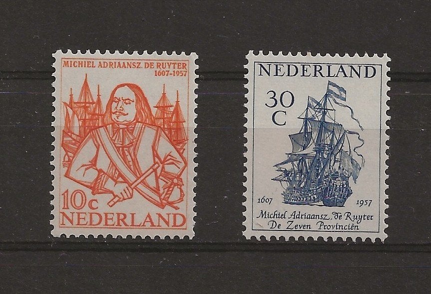 Nederland – Michiel de Ruyter - 1957 - Postfris, Verzenden, Na 1940, Postfris