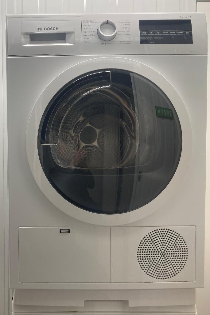 Bosch WTG846C0NL condensdroger, Ophalen, 6 tot 8 kg, Gebruikt, Anti-kreukfase