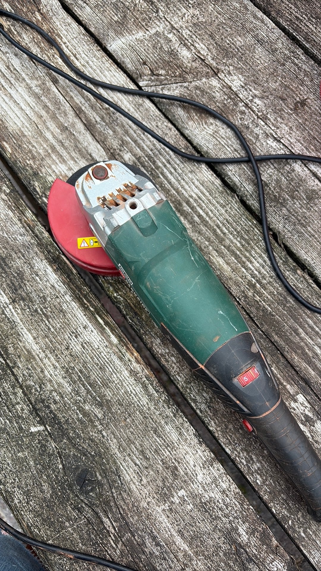 PARKSIDE haakse slijper, Ophalen of Verzenden, Gebruikt, 1000 watt of meer, Haakse handslijpmachine