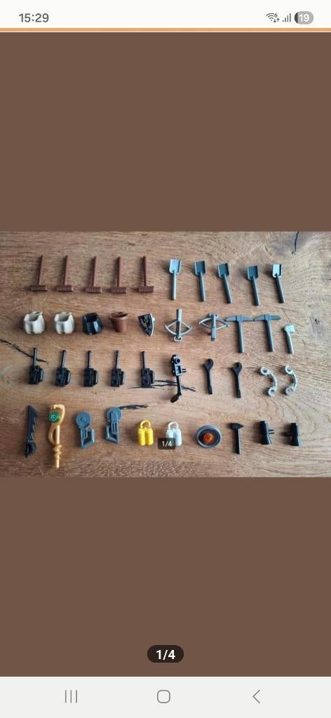 40 Lego accessoires., Ophalen of Verzenden, Gebruikt, Losse stenen, Lego
