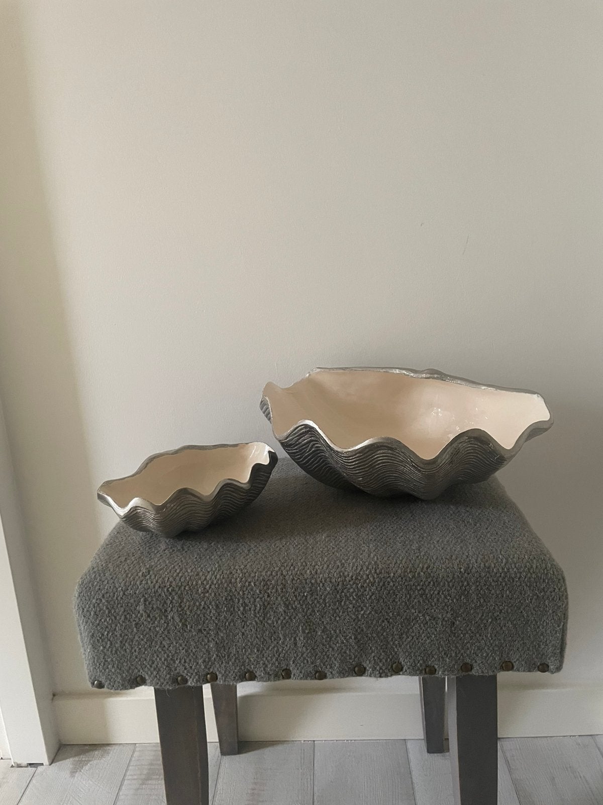 Riviera maison schelpen schalen, Ophalen of Verzenden, Zo goed als nieuw, Rond, Overige materialen