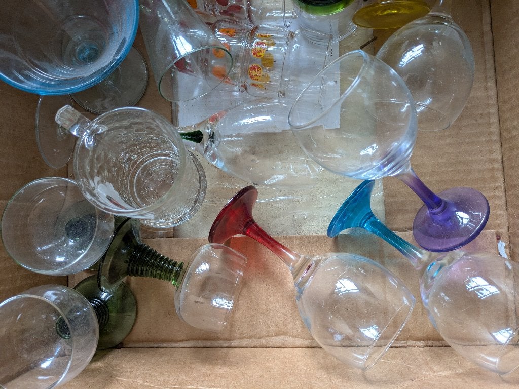 Wijn/ drinkglazen, Ophalen of Verzenden, Gebruikt, Overige typen