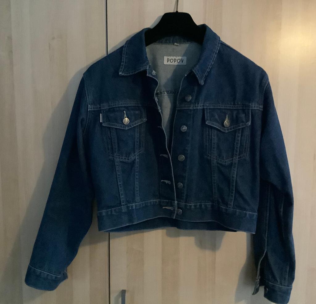 Popov spijkerjack - Maat M, Ophalen of Verzenden, Zo goed als nieuw, Maat 38/40 (M), Blauw