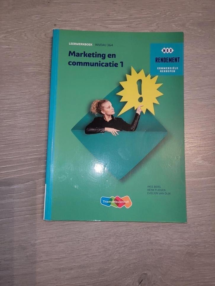 Marketing & Communicatie 1 - MBO Rendement, Boeken, Ophalen of Verzenden, Zo goed als nieuw, MBO, Diverse auteurs