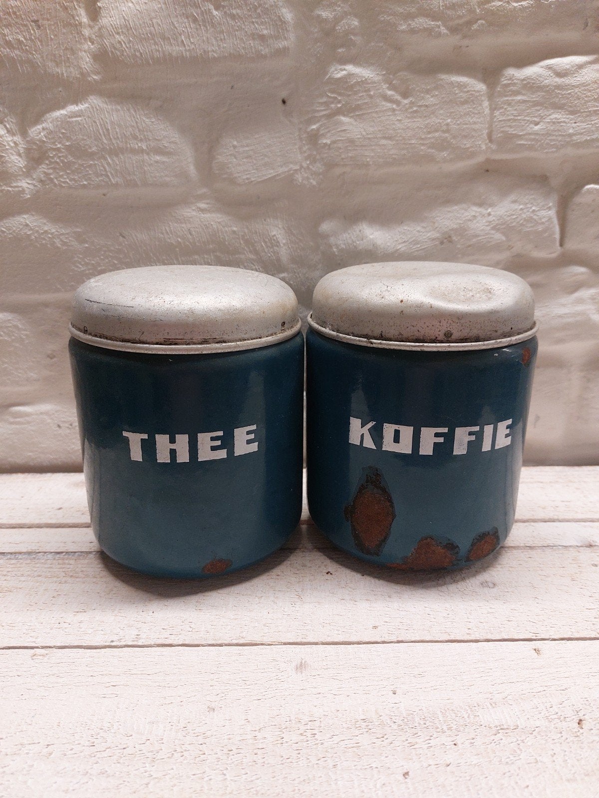 Vintage theebus en koffiebus set, Verzenden