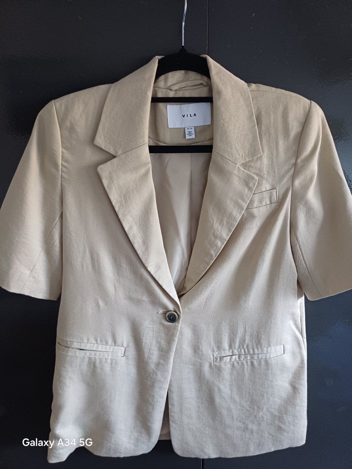 Blazer, korte mouw, Vila, Ophalen of Verzenden, Nieuw, Maat 34 (XS) of kleiner, Wit