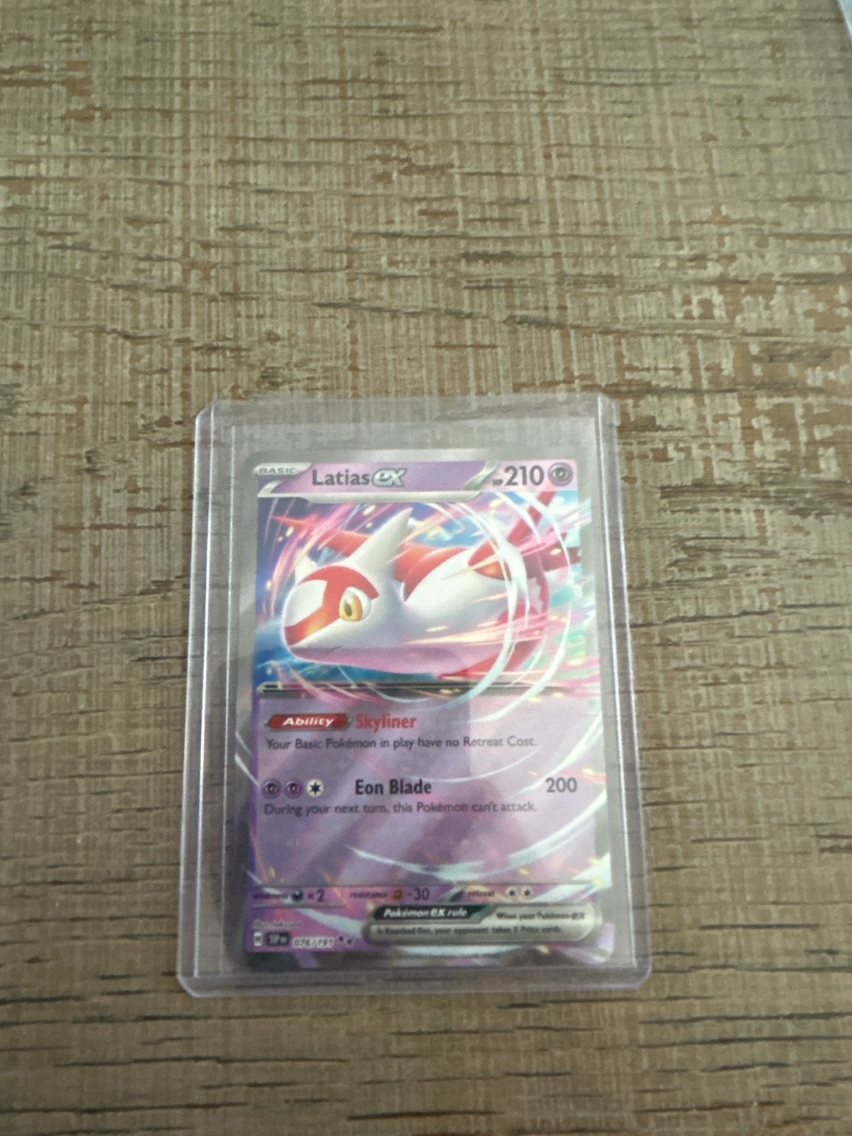 Pokémon Kaart Latias EX - Zeldzaam en in Topstaat, Ophalen of Verzenden, Zo goed als nieuw, Losse kaart