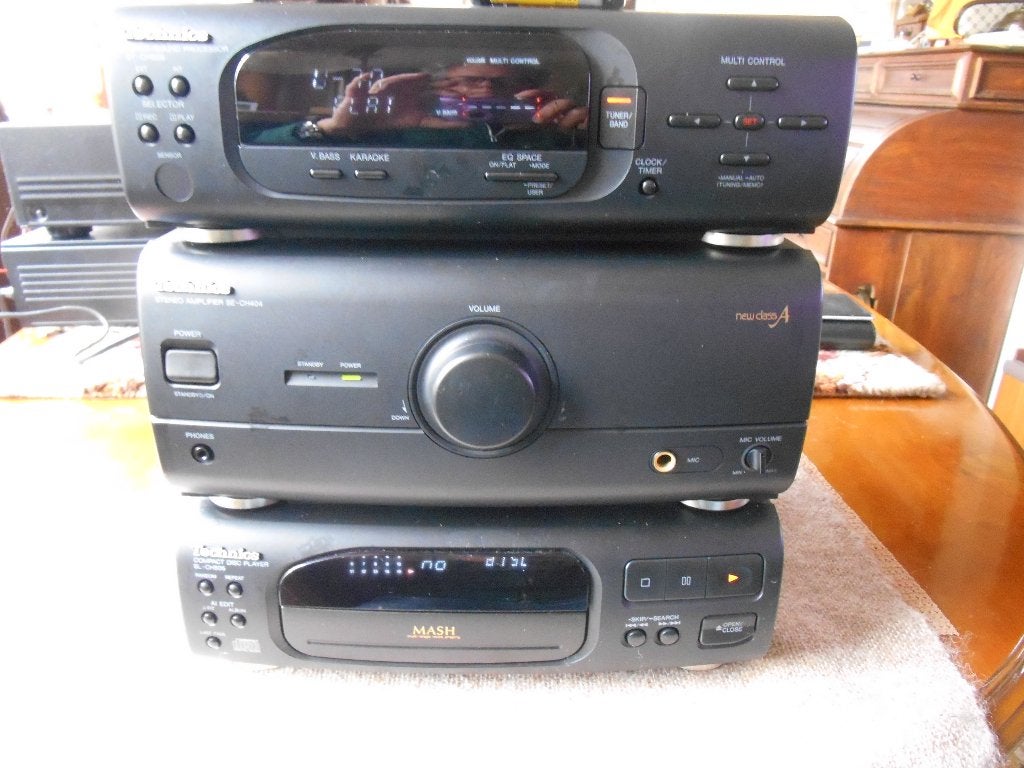 Technics SE-CH404 Stereo  versterker, Gebruikt, 120 watt of meer, Stereo, Ophalen