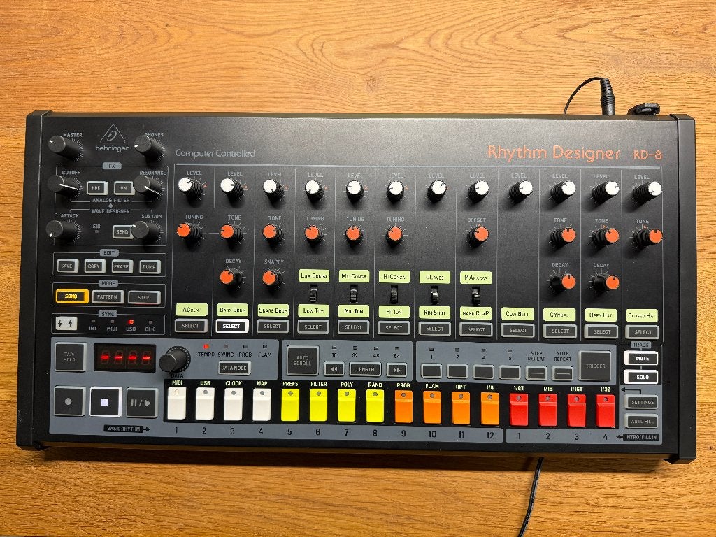 Behringer Rhythm Designer RD-8 Drum Machine MKI, Verzenden, Zo goed als nieuw, Overige merken