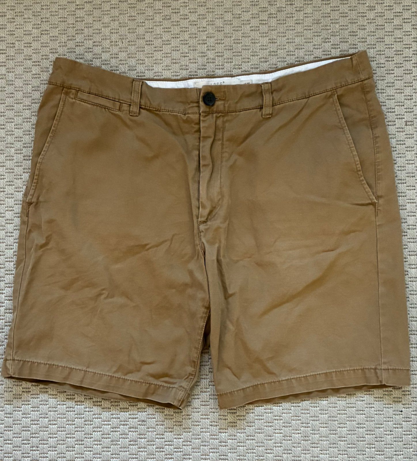 Kaki katoenen broek LOGG (H&M) maat 34, Ophalen of Verzenden, Zo goed als nieuw, Maat 46 (S) of kleiner, Bruin