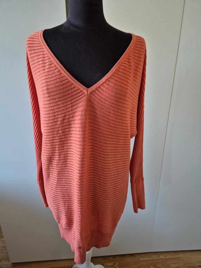 CL Essentials trui-jurk oranje met goud glitter – maat XL, Maat 46/48 (XL) of groter, CL Essentials, Oranje, Ophalen of Verzenden