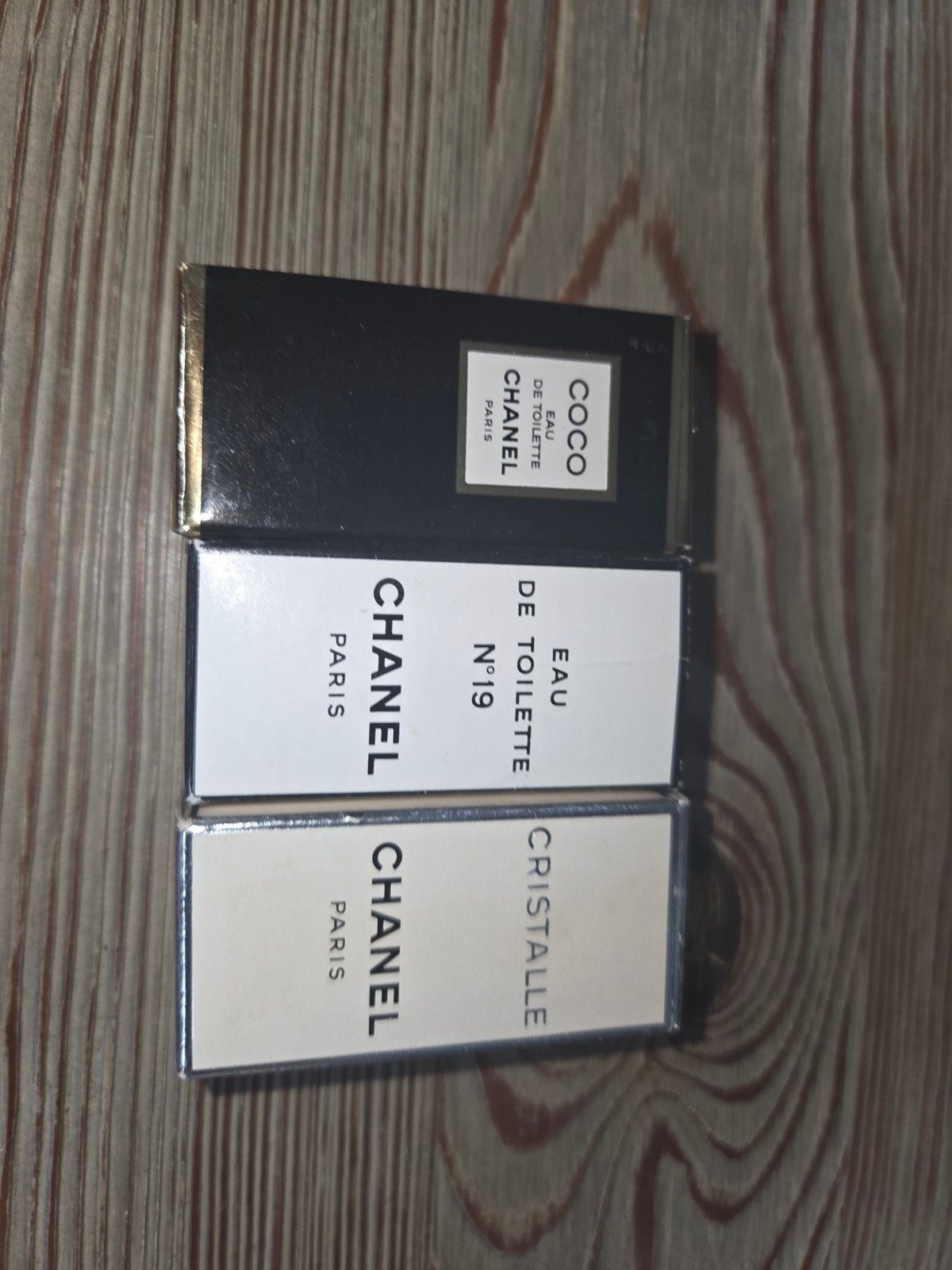 Chanel Miniatuur Parfum Set - Coco, N19, Cristalle 4ml, Ophalen of Verzenden, Nieuw