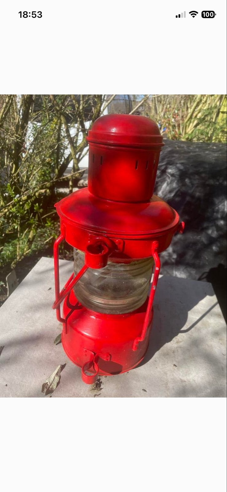 Prachtige oude scheepslamp - decoratief en uniek, Ophalen