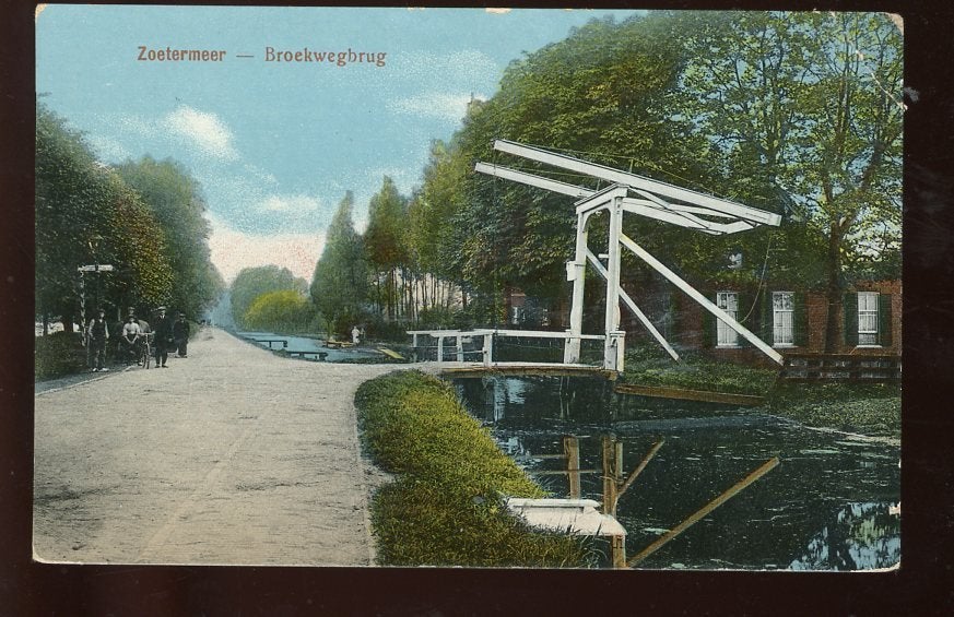 Zoetermeer Broekwegbrug 1919 (ZH-146), Ophalen, Voor 1920, Zuid-Holland