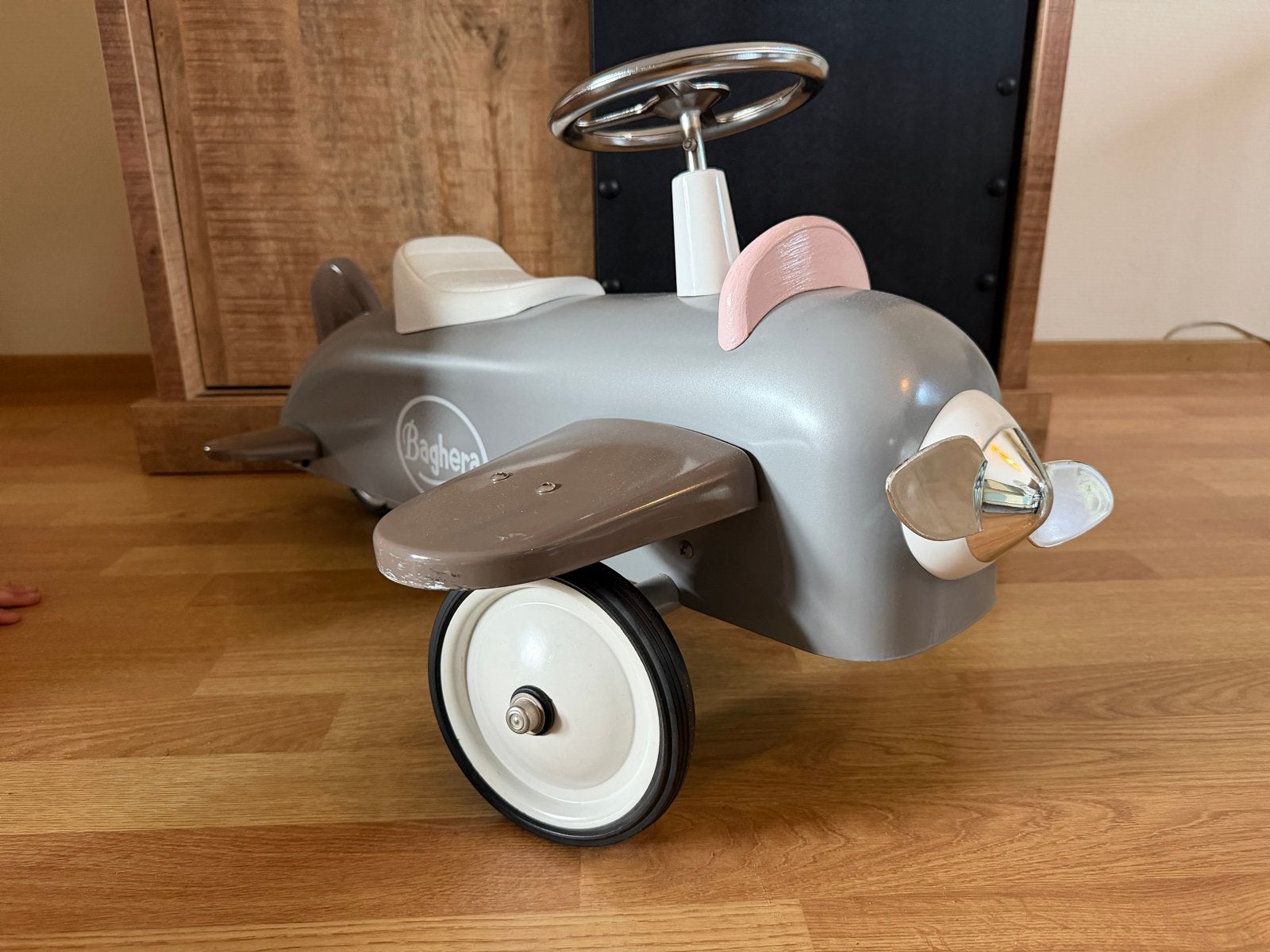 Baghera Rider Vliegtuig Loopauto - Grijs, Ophalen, Zo goed als nieuw