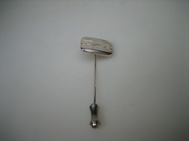 Zilveren schaak dasspeld, zie onze webshop antiekjuwelier, Antiek en Kunst, Verzenden, Zilver