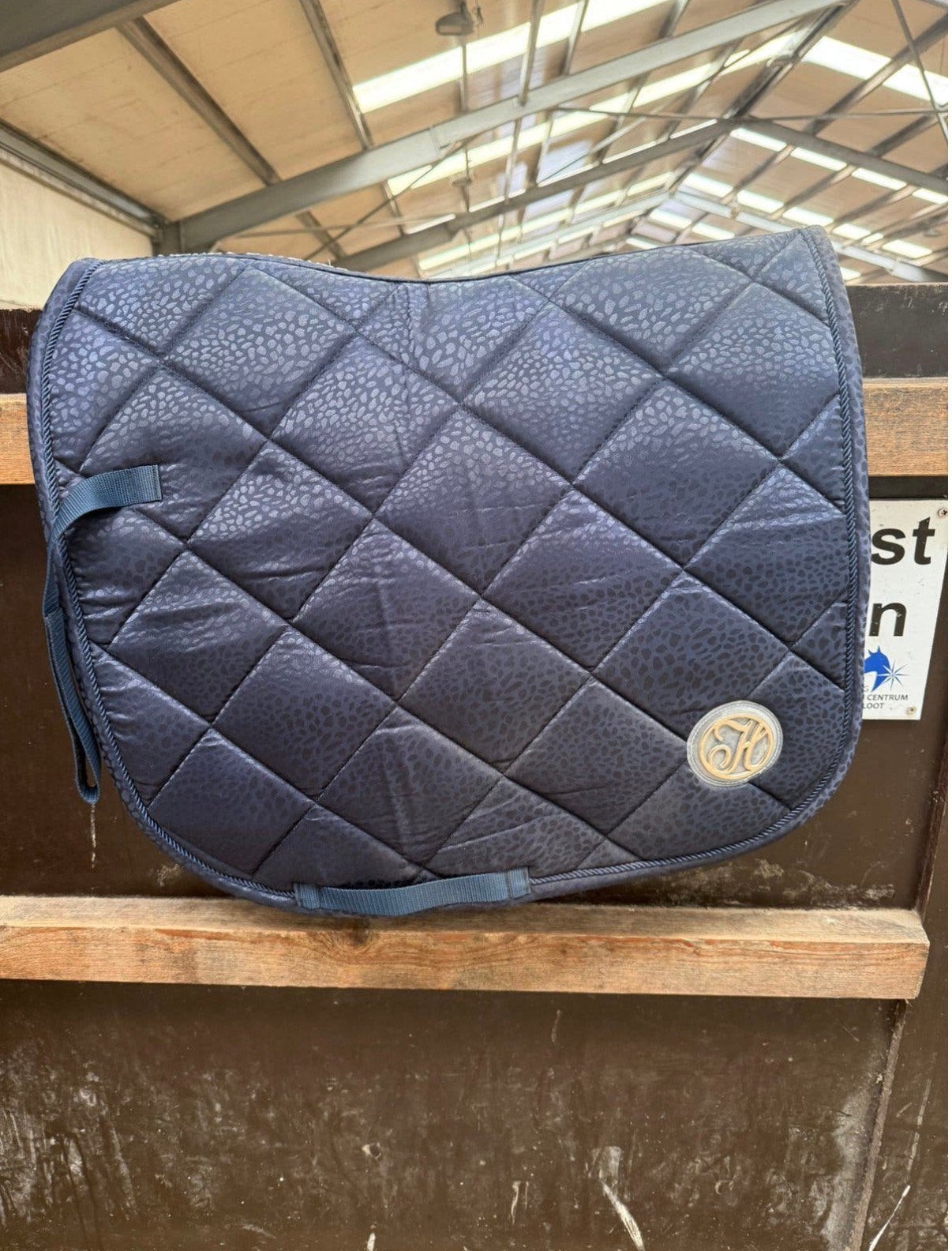 Donkerblauw dekje Full, Full (L), Dressuurdekje, Ophalen of Verzenden, Zo goed als nieuw