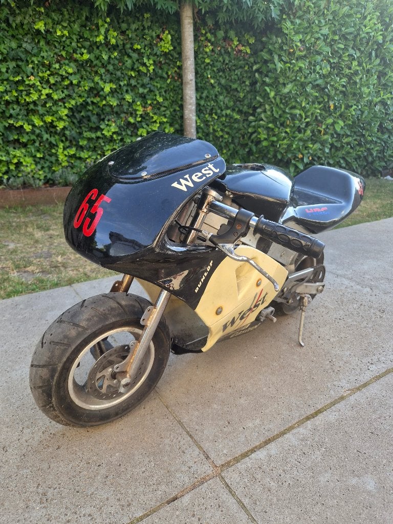 Pocketbike 49 cc, Fietsen en Brommers, Minibikes, Midibikes en Pitbikes, Ophalen, Gebruikt, 49 cc, Overige typen