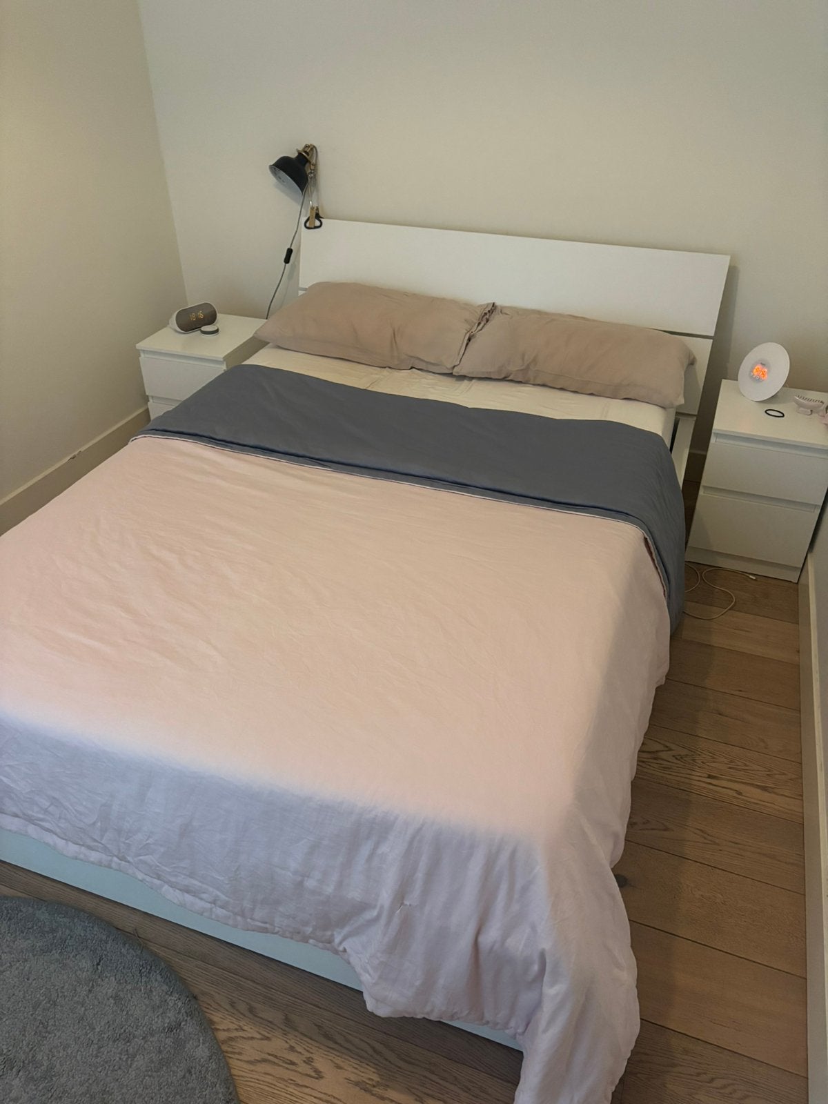 IKEA bed with storage - 140cm x 200cm - including mattress, Ophalen, Zo goed als nieuw, Tweepersoons