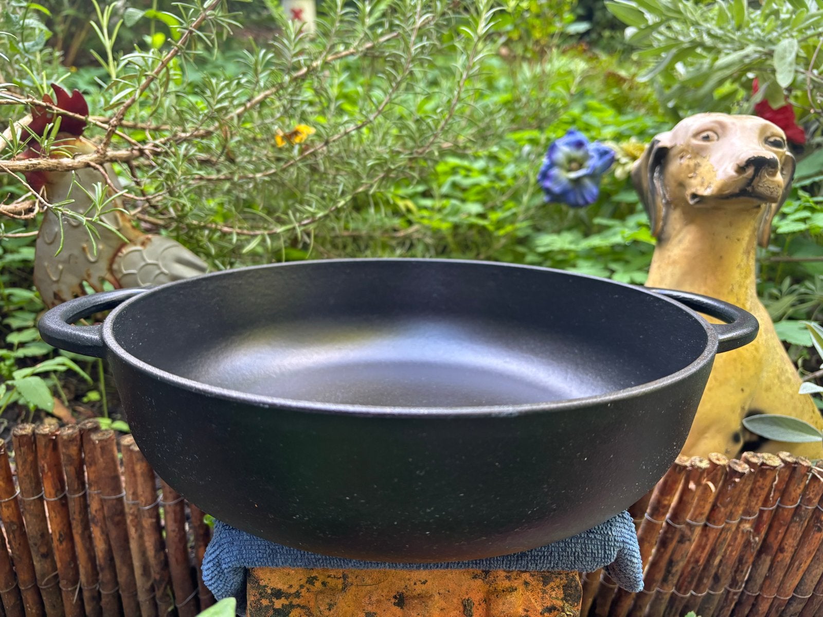 Kuchenprofi Gietijzeren Braadpan - 28 cm, Ophalen of Verzenden, Zo goed als nieuw, Geschikt voor inductie, Braadpan