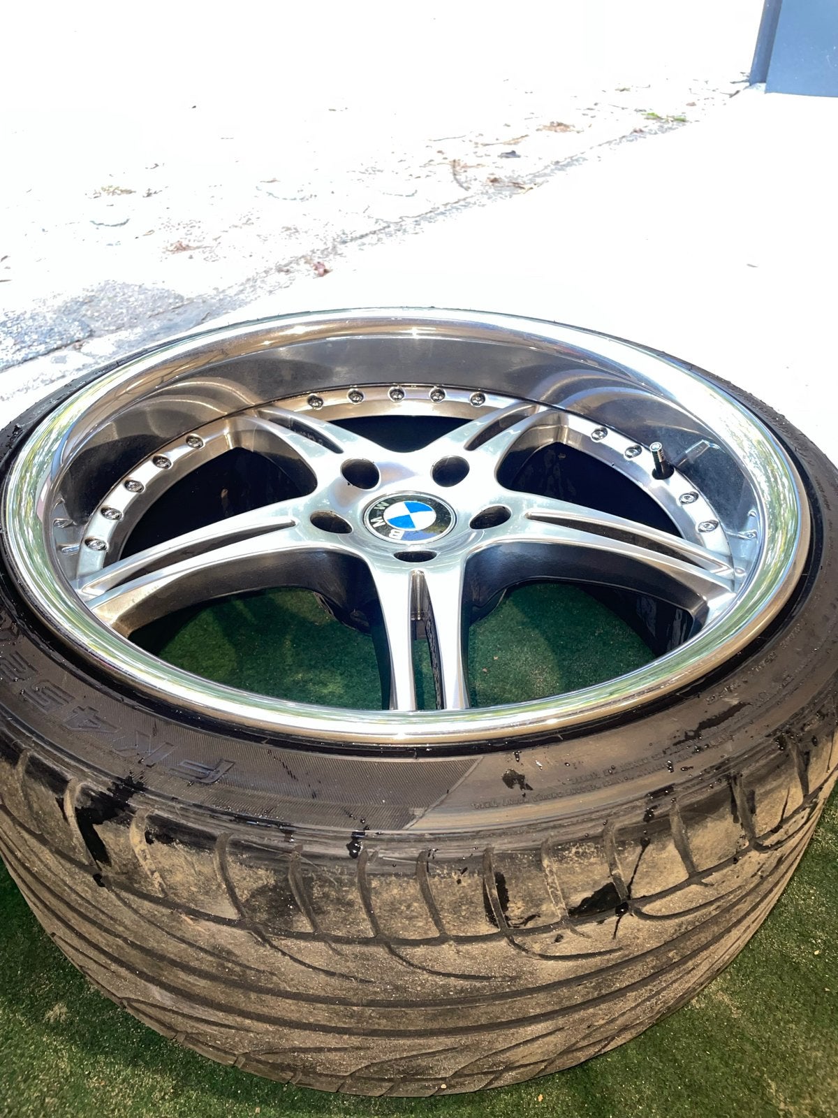 'BMW E46 velgen  deep dish *3-piece look* 19 inch'., Auto-onderdelen, Gebruikt, Banden en Velgen, 235 mm, Personenwagen