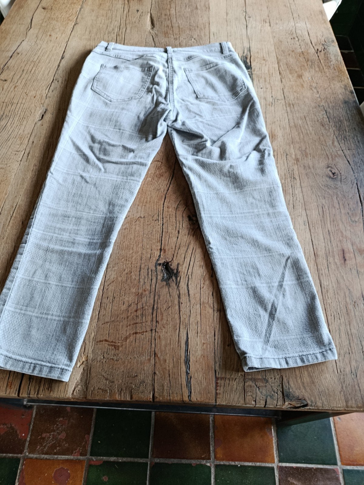 Grijze driekwart broek BonPrix maat 38, Kleding | Dames, Maat 38/40 (M), Bonprix, Ophalen of Verzenden, Zo goed als nieuw
