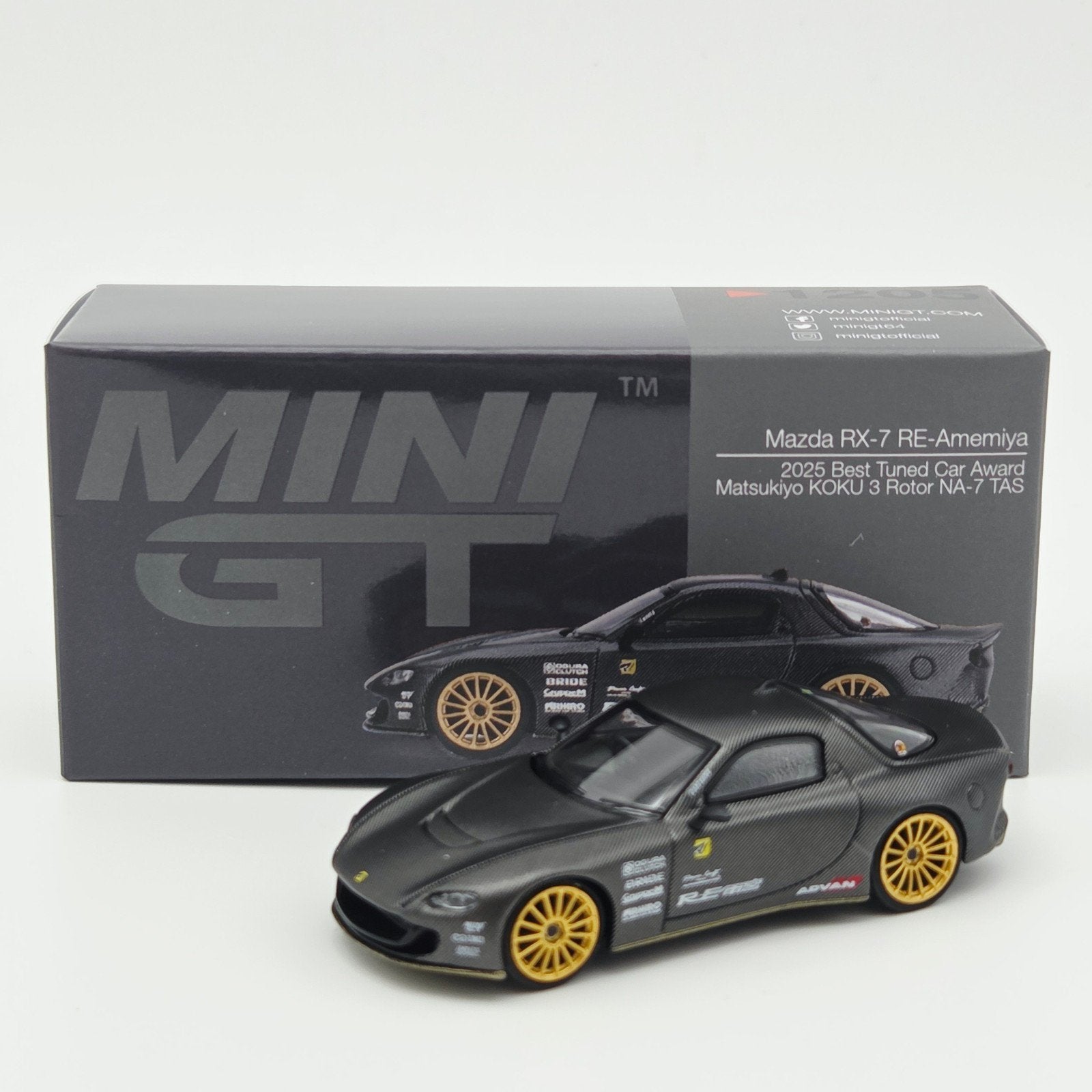 Mini Gt – 2025 Mazda RX7 (FD3S) Re-Amemiya Matsukiyo Koku 3, Mymodelcar@outlook.com, Auto, Ophalen of Verzenden, Mini gt