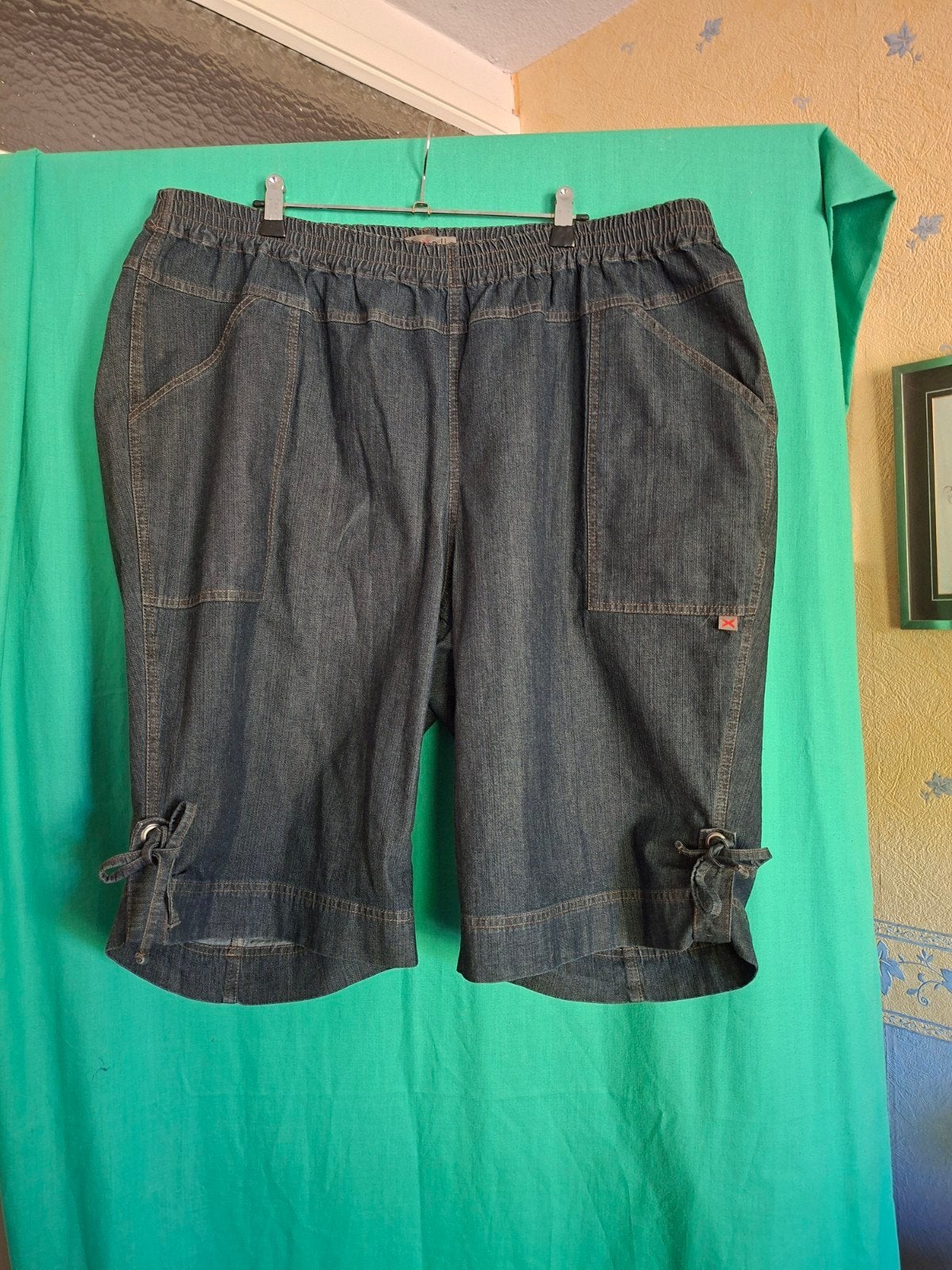 exelle maat 6, Ophalen of Verzenden, Zo goed als nieuw, Blauw, Broek of Spijkerbroek