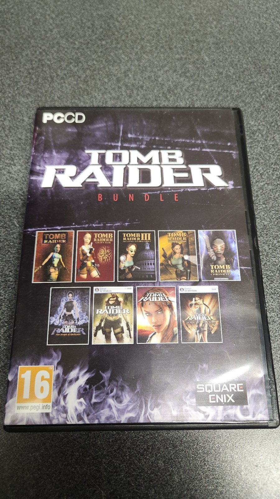 Tomb Raider Bundle PC CD - 9 games in 1, Spelcomputers en Games, Games | Pc, Avontuur en Actie, Gebruikt, 1 speler, Ophalen of Verzenden