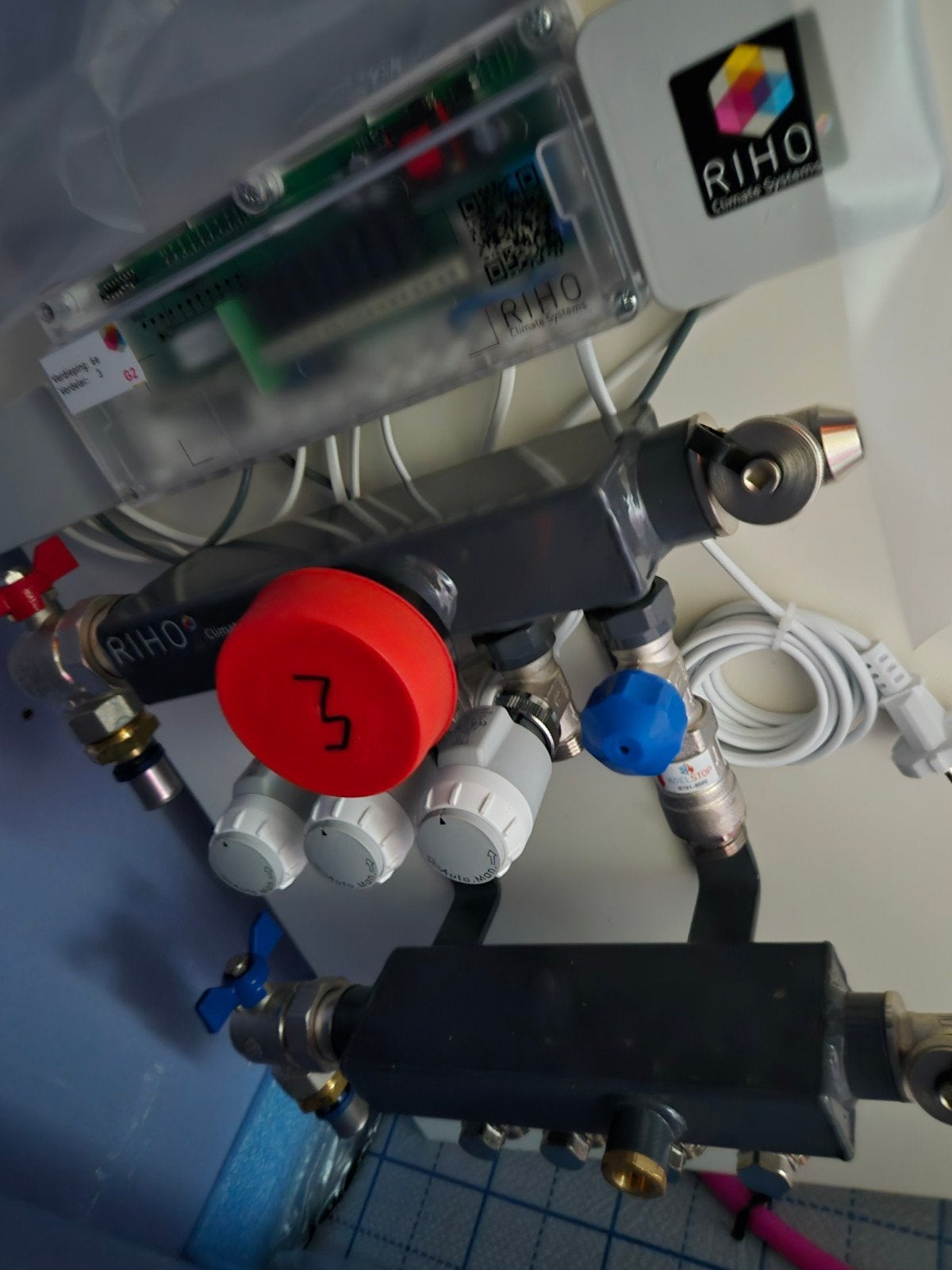 Nieuwe RIHO vloerverwarming verdeler - 3 groepen, Doe-het-zelf en Verbouw, Ophalen of Verzenden