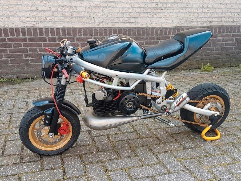 Unieke Custom Pitbike PUCH blok, Fietsen en Brommers, Minibikes, Midibikes en Pitbikes, Ophalen, Gebruikt, Custom Build, Pitbike