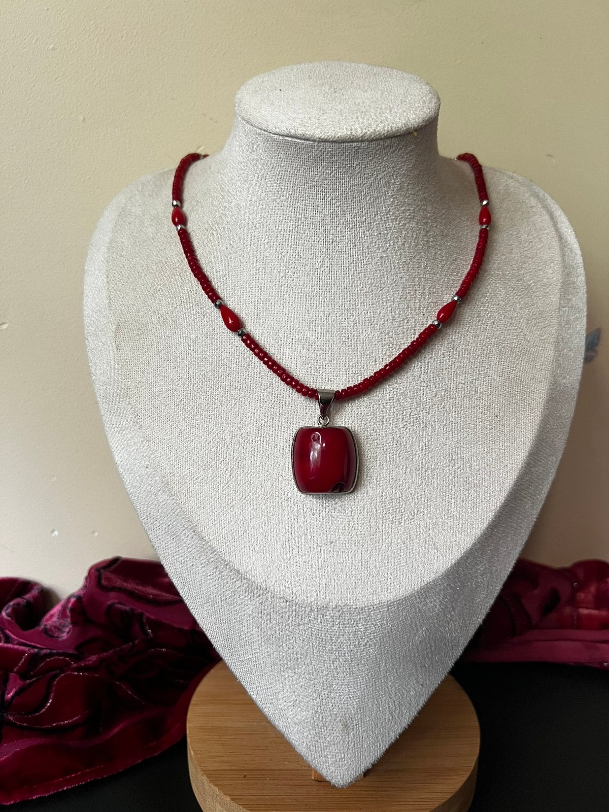 Koraal hanger plus ketting beschermt geluk intuïtie balans, Magnolia11, Nieuw, Ophalen of Verzenden, Steen of Mineraal