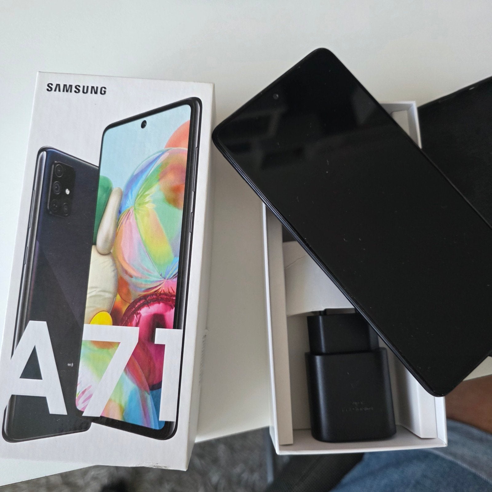 Samsung Galaxy A71 Zwart - Zo goed als nieuw, Telecommunicatie, Mobiele telefoons | Samsung, Zwart, Touchscreen, Ophalen of Verzenden
