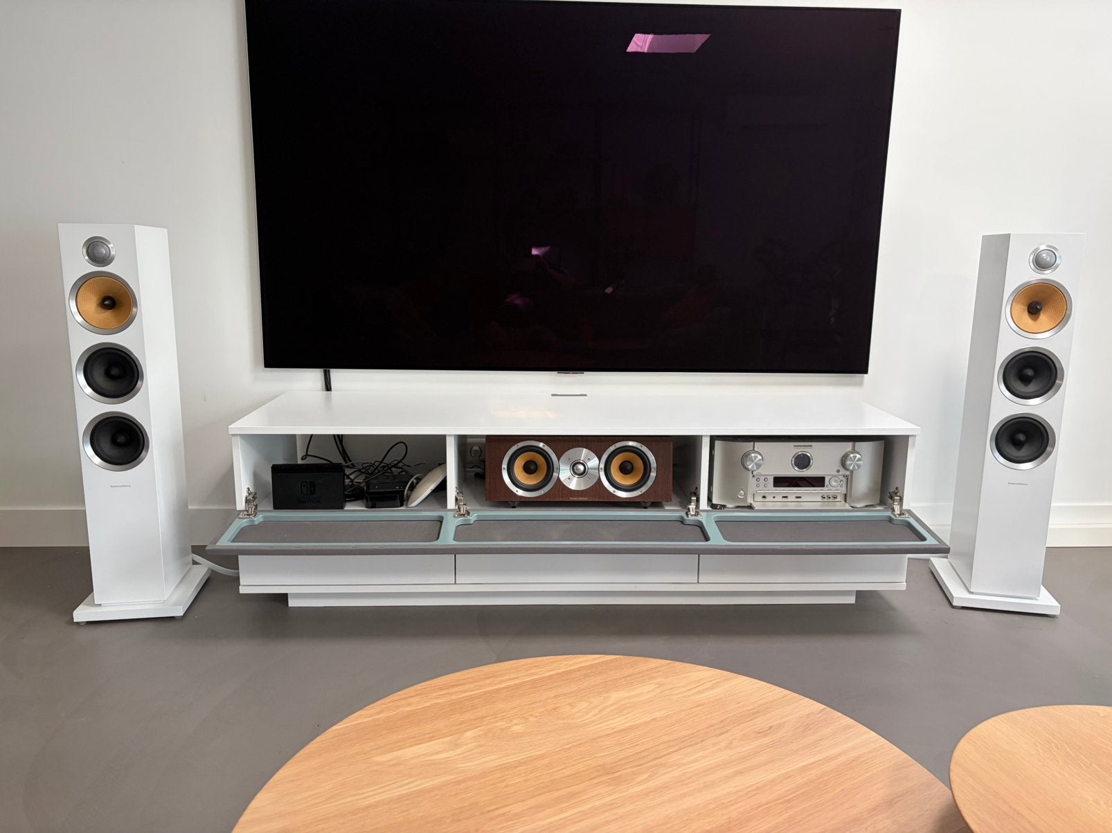 B&W CM speakerset, Ophalen, Zo goed als nieuw, Bowers & Wilkins (B&W), 120 watt of meer