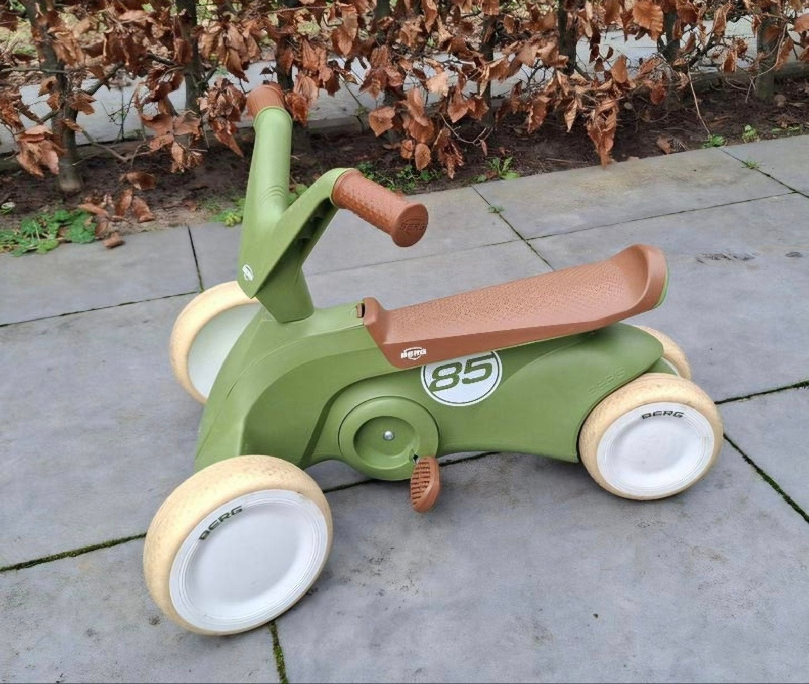 BERG Go² Loopfiets en Trapauto 2-in-1 Retro Groen, Ophalen, Zo goed als nieuw, Loopfiets