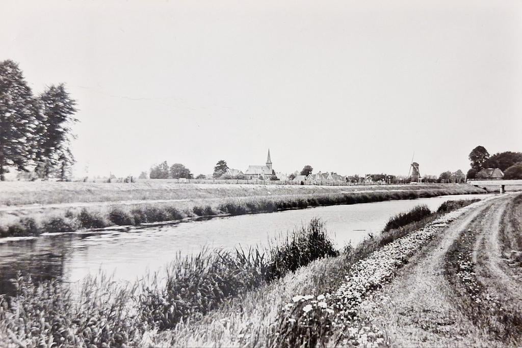 Fotokaart Rekken - Zicht op de Berkel, Verzamelen, Ansichtkaarten | Nederland, Ophalen of Verzenden, Gelopen, Gelderland