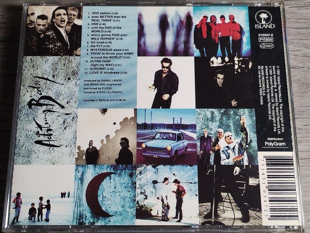 U2 - Achtung Baby, Ophalen of Verzenden, Zo goed als nieuw