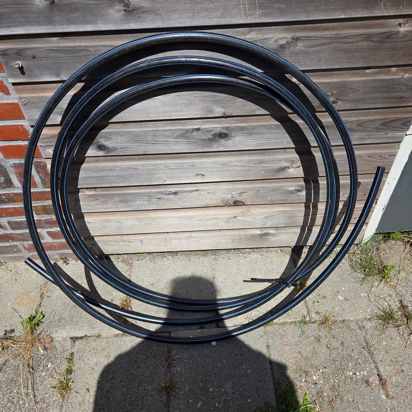 Zwarte flexibele buis voor afvoer of water, Doe-het-zelf en Verbouw, Buizen en Afvoer, Ophalen