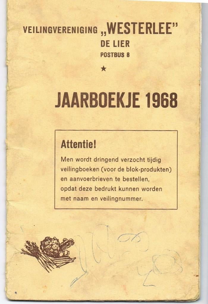 Veilingvereniging Westerlee de Lier  Jaarboekje 1968, Boeken, Ophalen of Verzenden, Gelezen