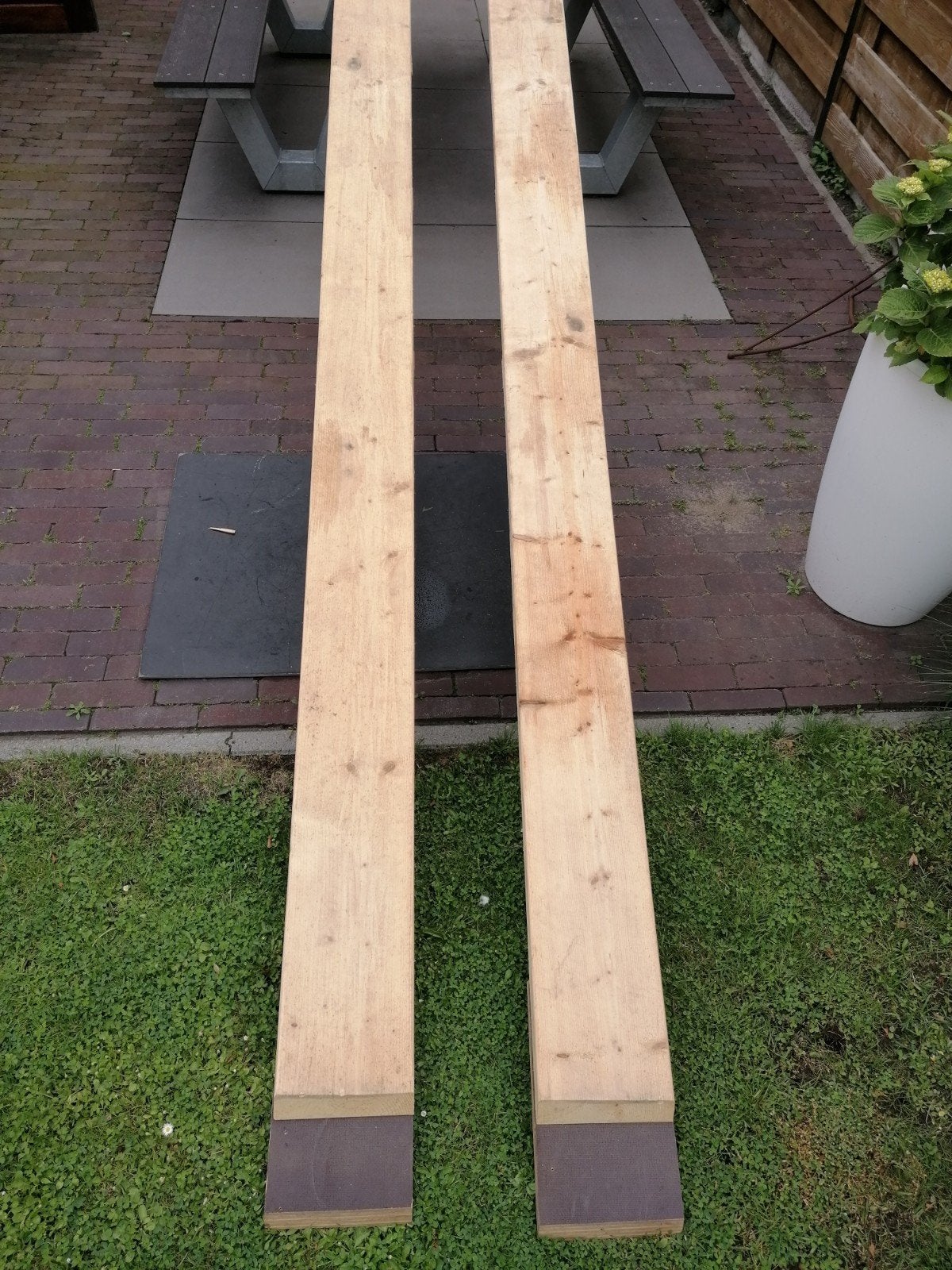 33x200x3000 Planken Oprijplaat rijplaat Aanhanger Container, Ophalen, Gebruikt, 25 tot 50 mm, Plank