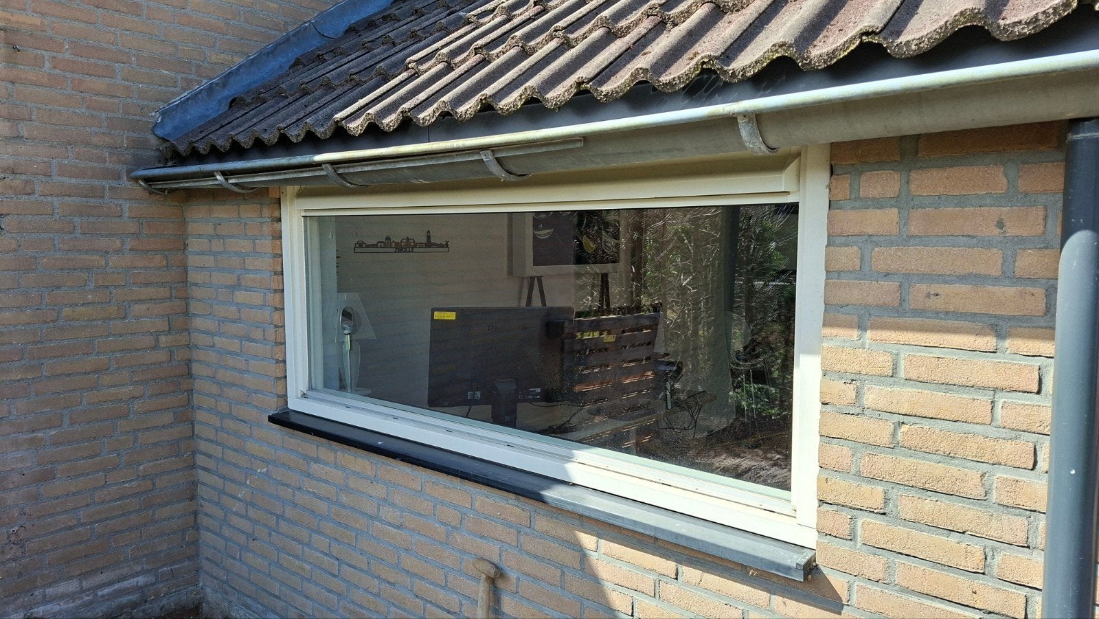 Raam en kozijn dubbelglas ventilatierooster izgs 205 x 68 cm, Ophalen, Gevelraam of Ruit, 80 tot 120 cm, Dubbelglas