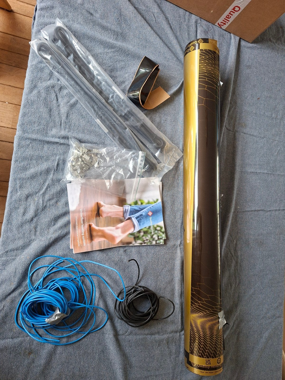 Quality Heating 300 cm - 140Watt m² set zonder thermosstaat, Ophalen, Minder dan 30 cm, Overige typen, Nieuw